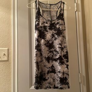 A cute little tie-dye dress to wear in the house